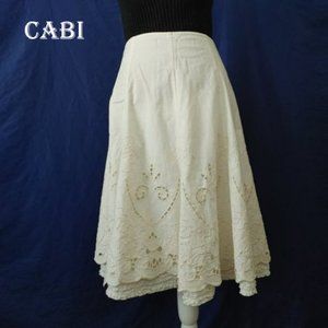 Cabi Women's skirt flowers floral embroidered Maxi midi skirt (0)